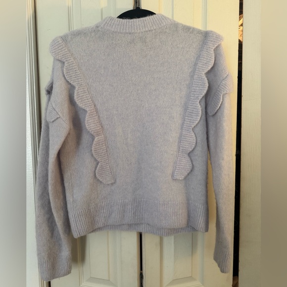 Light Blue Ruffle Sweater - Picture 2 of 3